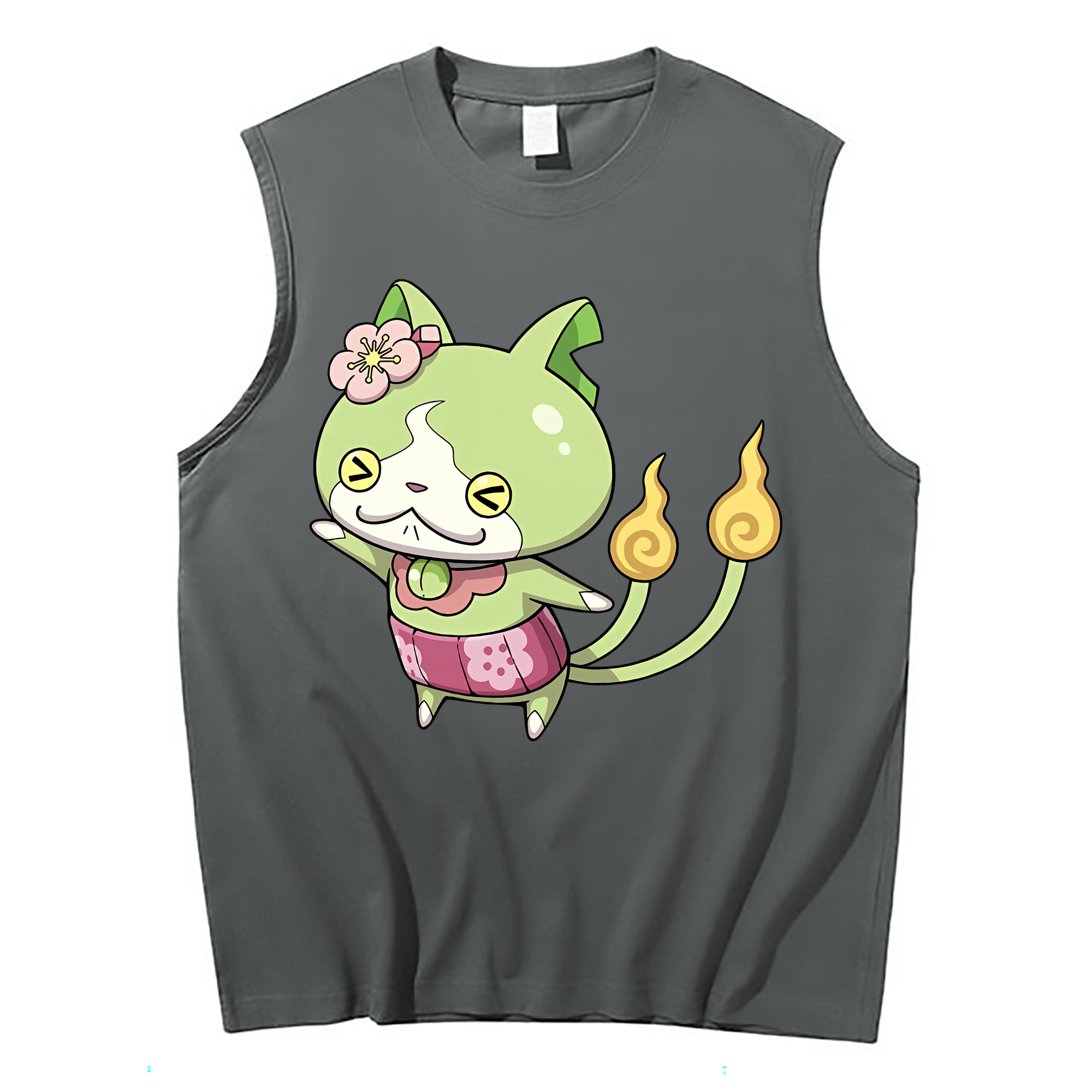 （画像用） 妖怪ウォッチ Yo-kai Watch コットン100％タンクトップ（フロントプリント）